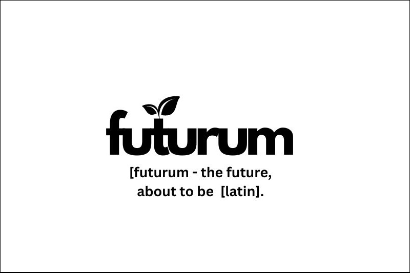 Futurum programme logo, includes definition: 'futurum [the future - about to be (Latin)]'